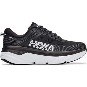 Hoka One One Bondi 7 Womens Running Shoes Black White Size 9.5